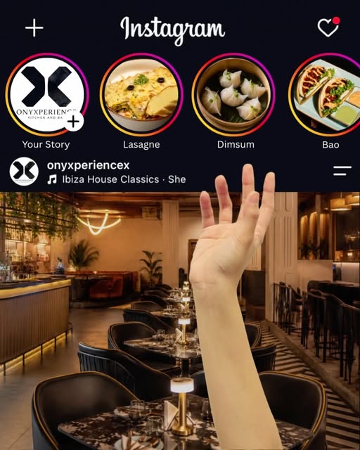 Onyxperience dining room and food feature from our official Instagram